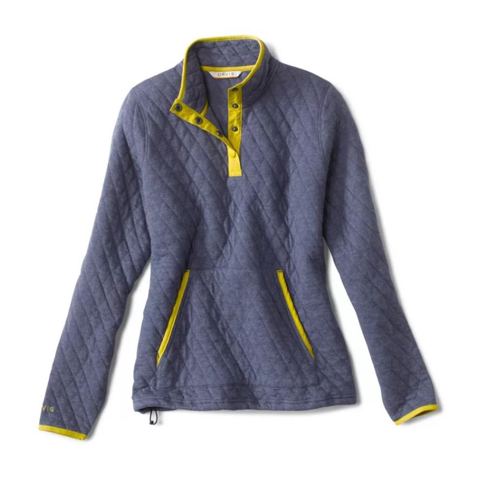 Orvis Outdoor Quilted Snap Sweatshirt Women s Dusk Xs